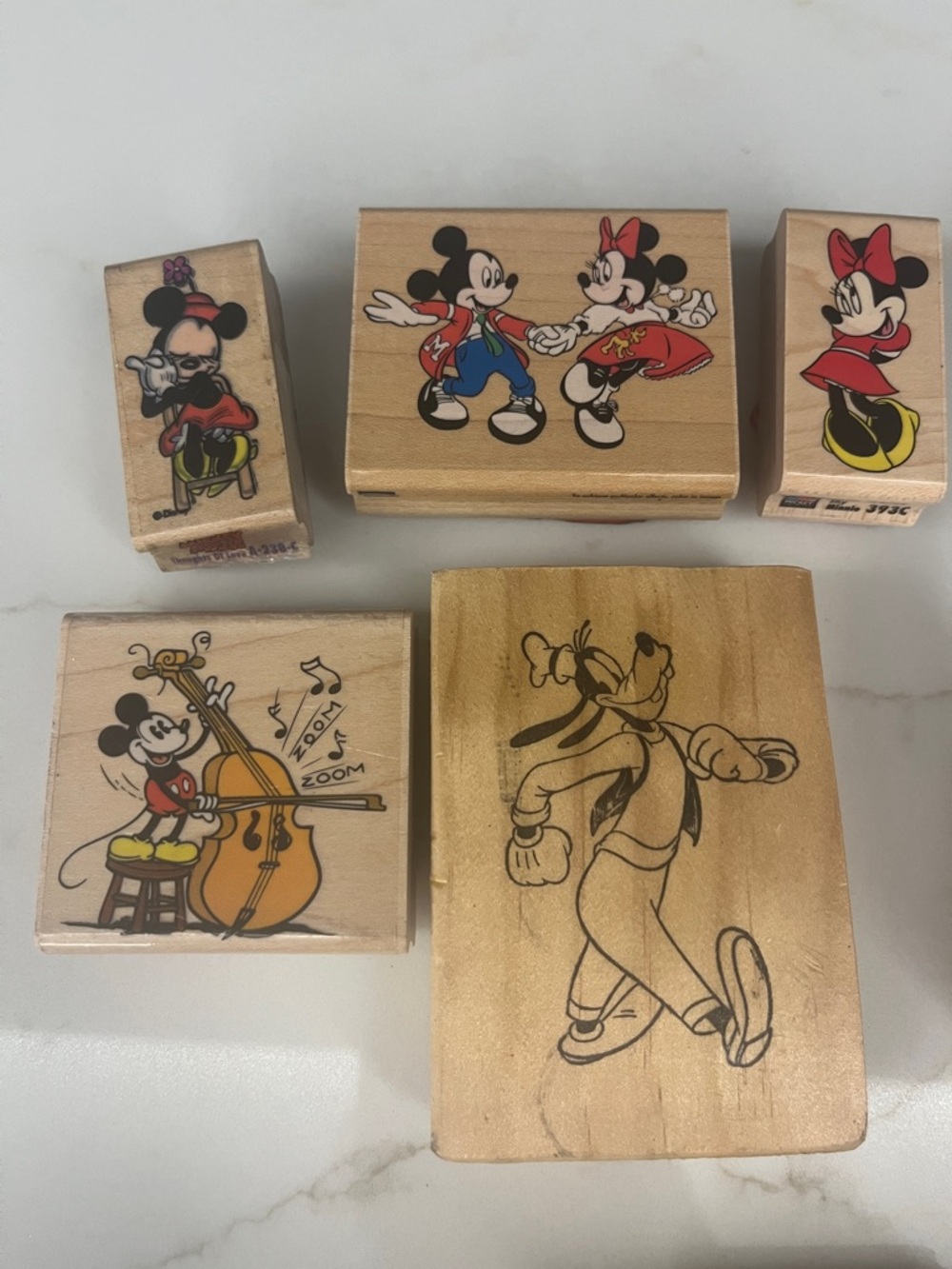 Kids’ Character Stamp Lot - Mickey, Minnie, Goofy, Pluto, Bugs, and Ziggy - Picture 2 of 5